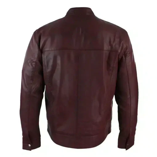 Infinity g500 Men's Suede Leather Zip Jacket Camel Collar