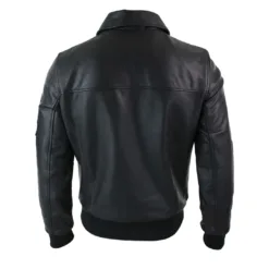 Men's Genuine Real Leather Harrington Bomber MA1 MOD Jacket
