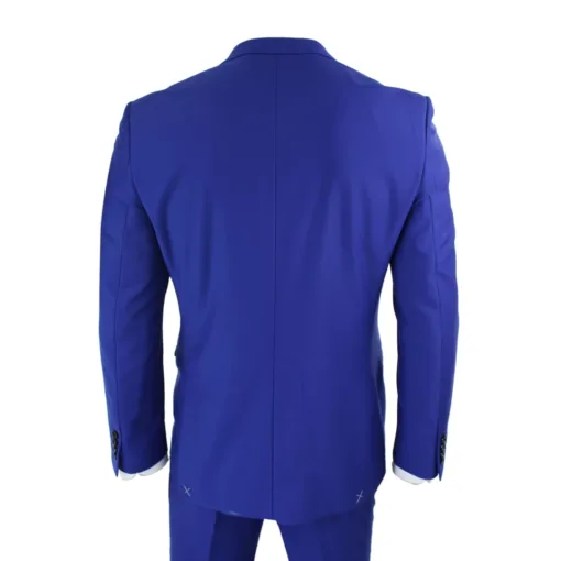 Paul Andrew Parker Men's 3 Piece Royal Blue Suit