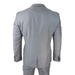 Paul Andrew Charles Men's Grey 3 Piece Summer Grooms Suit