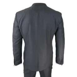 Paul Andrew Charles Men's Grey Charcoal 3 Piece Summer Suit