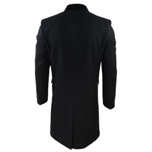 TruClothing lj3 Men's 3/4 Double Breasted Overcoat Wool Coat