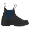 Blundstone 1917 Black Navy Blue Leather Chelsea Boots Ankle