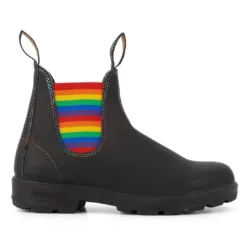 Blundstone 2105 Black Rainbow LGBTQ Leather Boots Ankle