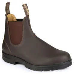 Blundstone 550 Walnut Brown Leather Chelsea Ankle Boots