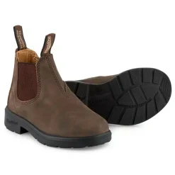 Blundstone 565 Kids Unisex Brown Leather Boots Ankle Boots