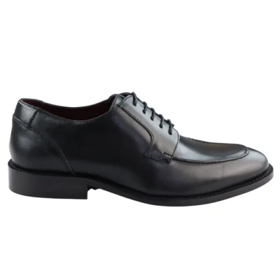 Men’s Full Leather Welted Derby Shoes Smart Casual Black Wine Classic