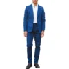Men 2 Piece Summer Suit Blue Office Wedding Smart Casual Classic Italian Tailored Fit