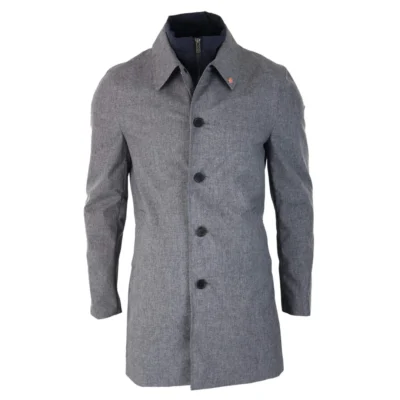 Men Brando Mac Overcoat Jacket High Collar