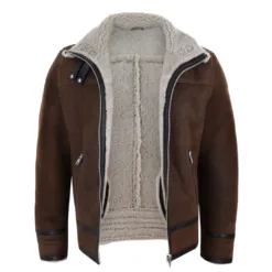Infinity Helmut Men's Sherling Sheepskin Zip Jacket WW2