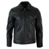 Infinity Memphis Mens Leather Soft Hide Collar Box Jacket