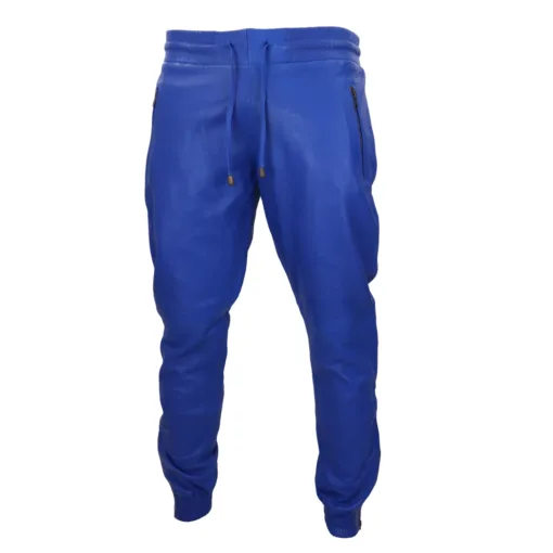 Infinity Men's Leather Jogger Jeans Trousers