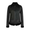 Infinity Octavia Women's Black Sheepskin Jacket Coat