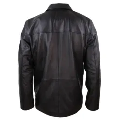 Infinity Safari Men Leather Jacket Overcoat Napa Leather