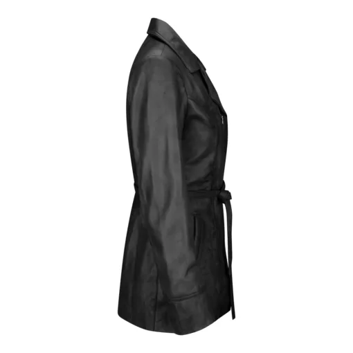 Infinity Sarina Women's Soft Italian Black Leather Jacket