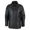 LLD Jango Men's Fur Lined Soft Leather Coat Jacket Fit