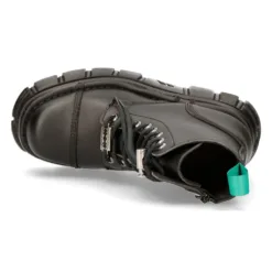 New Rock MILI083-VS2 Vegan Black Leather Platform Shoes