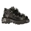 New Rock Unisex 110-S1 Boots Metal Spikes Laced