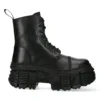 New Rock WALL083C-S5 Boots Punk Black Leather Platform