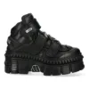 New Rock WALL285-S3 Boots Black Leather Platform Gothic
