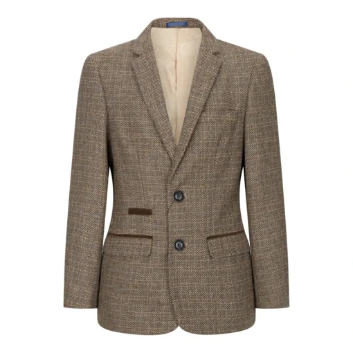 Paul Andrew Ralph Boys 3 Piece Brown Tweed Check 1920s Suit