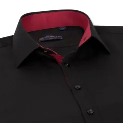 TruClothing Men's Button Down Cuff Shirt Cotton Sleeve