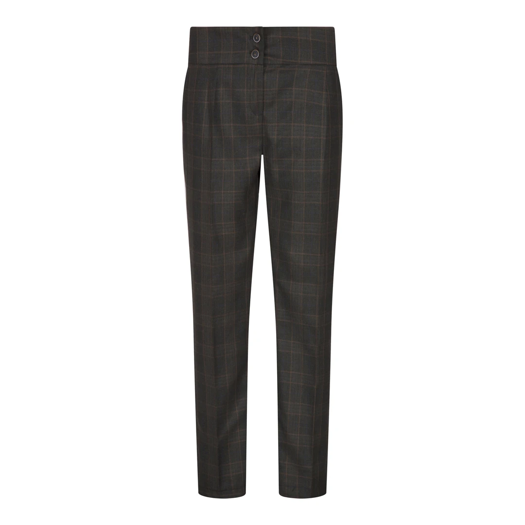 TruClothing Women's 3 Piece Dark Grey Check Office Suit