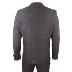 TruClothing stz32 Men's Brown Wool 3 Piece Suit Tweed 1920s