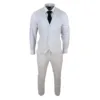 TruClothing tp-11 Men Summer Waistcoat Trousers Linen Grey