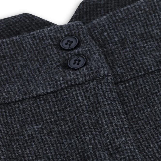 Women's Grey Blazer Waistcoat Trousers Tweed Herringbone